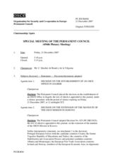 Journal of the 694th Special Plenary Meeting of the Permanent Council