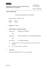 Journal of the 245th Plenary Meeting of the Forum for Security Co-operation