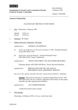 Journal of the 243rd Plenary Meeting of the Forum for Security Co-operation