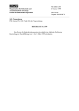 Forum for Security Co-operation Decision No. 1/99 (de)