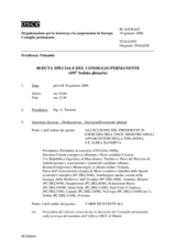 Journal of the 695th Special Plenary Meeting of the Permanent Council (it)