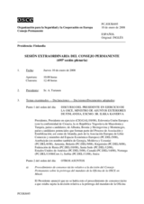 Journal of the 695th Special Plenary Meeting of the Permanent Council (es)