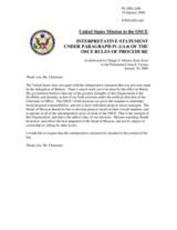 Interpretative Statement under Paragraph IV.1(A)6 of the OSCE Rules of Procedure by the Delegation of the United States (also attached to PC.DEC/837)