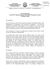 Statement by the Delegation of Azerbaijan on behalf of Member States of the Organization for Democracy and Economic Development (GUAM) in Response to Address by the Chairman-in-Office, Minister for Foreign Affairs of Finland, His Excellency Ilkka Kanerva