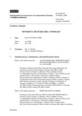 Journal of the 703rd Plenary Meeting of the Permanent Council (it)