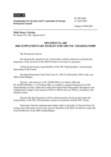 Permanent Council Decision No. 608