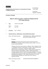 Journal of the 705th Special Plenary Meeting of the Permanent Council (it)