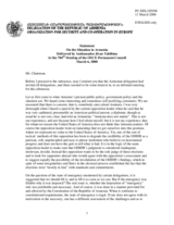 Statement by the Delegation of Armenia on the situation in Armenia following the presidential elections