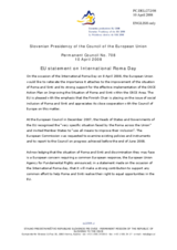 Statement by the Slovenian Presidency of the Council of the European Union on International Roma Day