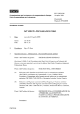 Journal of the 542nd Plenary Meeting of the Forum for Security Co-operation (it)