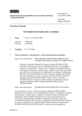 Journal of the 710th Plenary Meeting of the Permanent Council (es)