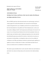 Statement by Odd-Bjørn Fure, Professor and Director of the Centre for studies of the Holocaust and religious minorities in Norway