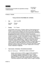 Journal of the 713th Plenary Meeting of the Permanent Council (fr)