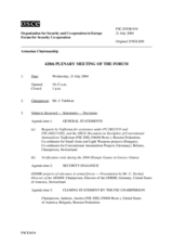 Journal of the 428th Plenary Meeting of the Forum for Security Co-operation