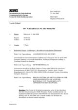 Journal of the 547th Plenary Meeting of the Forum for Security Co-operation (de)