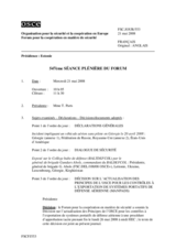 Journal of the 547th Plenary Meeting of the Forum for Security Co-operation (fr)