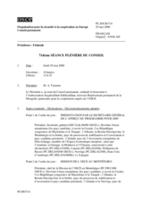 Journal of the 714th Plenary Meeting of the Permanent Council (fr)