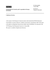 European Union Border Assistance Mission (EUBAM) to Moldova and Ukraine Annual Report 2007 (ru)