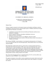 Statement by the Delegation of Norway on Abkhazia, Georgia