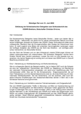 Statement by the Delegation of Switzerland in response to the report by the Director of the ODIHR, Ambassador Christian Strohal (de)