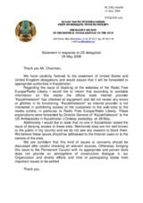 Statement by the Delegation of Kazakhstan in reply to the Delegation of the United States on Access to RFE/RL in Kazakhstan