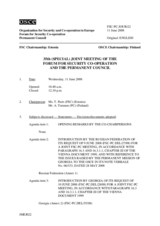 Journal of the 35th Special Joint Meeting of the Forum for Security Co-operation and the Permanent Council