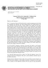 Statement by the Delegation of the Republic of Armenia on the appointment of the OSCE Special Representative on Combating Trafficking in Human Beings, Dr. Helga Konrad