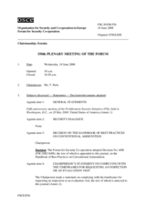 Journal of the 550th Plenary Meeting of the Forum for Security Co-operation