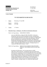 Journal of the 717th Plenary Meeting of the Permanent Council (de)