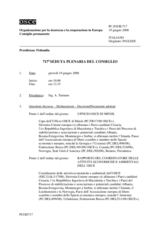 Journal of the 717th Plenary Meeting of the Permanent Council (it)