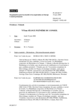 Journal of the 717th Plenary Meeting of the Permanent Council (fr)