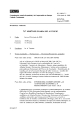 Journal of the 717th Plenary Meeting of the Permanent Council (es)