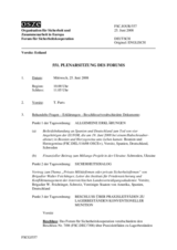 Journal of the 551th Plenary Meeting of the Forum for Security Co-operation (de)