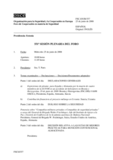 Journal of the 551th Plenary Meeting of the Forum for Security Co-operation (es)