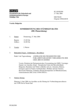 Journal of the 509th Special Plenary Meeting of the Permanent Council (de)