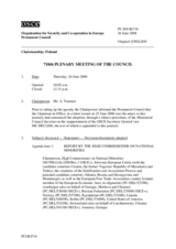 Journal of the 718 Plenary Meeting of the Permanent Council