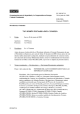 Journal of the 718 Plenary Meeting of the Permanent Council (es)