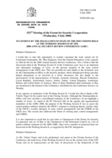 Statement by the Delegation of Spain on the discussions held at the Working Session II of the 2008 Annual Security Review Conference (ASRC)