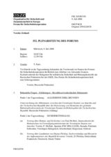 Journal of the 552nd Plenary Meeting of the Forum for Security Co-operation (de)
