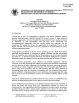 Statement by the Delegation of Armenia in response to the address by Minister of Foreign Affairs of France, Bernard Kouchner