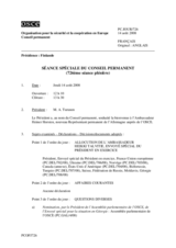 Journal of the 726th Special Plenary Meeting of the Permanent Council (fr)