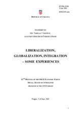 Statement by Mr. Tomislav Vidosević, Assistant Minister of Foreign Affairs of Croatia
