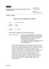 Journal of the 730th Plenary Meeting of the Permanent Council (fr)