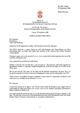 Address by Serbian Foreign Minister Vuk Jeremic