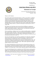 Statement by the Delegation of the United States on Georgia