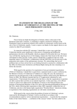 Statement by the Delegation of Uzbekistan in response to the Delegation of Ireland/European Union on human rights situation in Uzbekistan