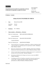 Journal of the 424th Plenary Meeting of the Forum for Security Co-operation (fr)