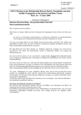 Internet Streetworking, an Instrument for Psychosocial Short-Term Intervention, Samuel Althof, Switzerland (de)