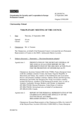 Journal of the 734 Plenary Meeting of the Permanent Council