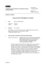 Journal of the 734 Plenary Meeting of the Permanent Council (fr)